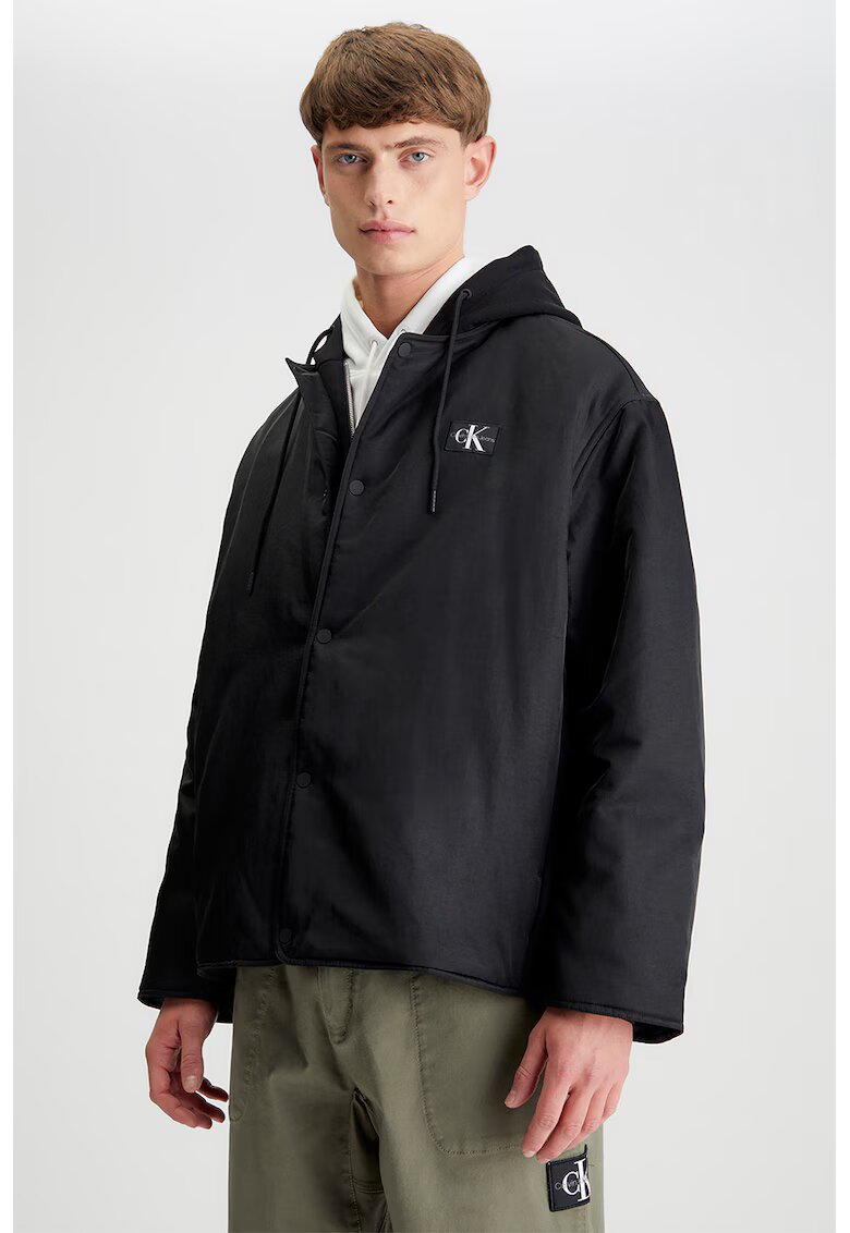 Calvin Klein Jeans Geaca cu gluga - Negru