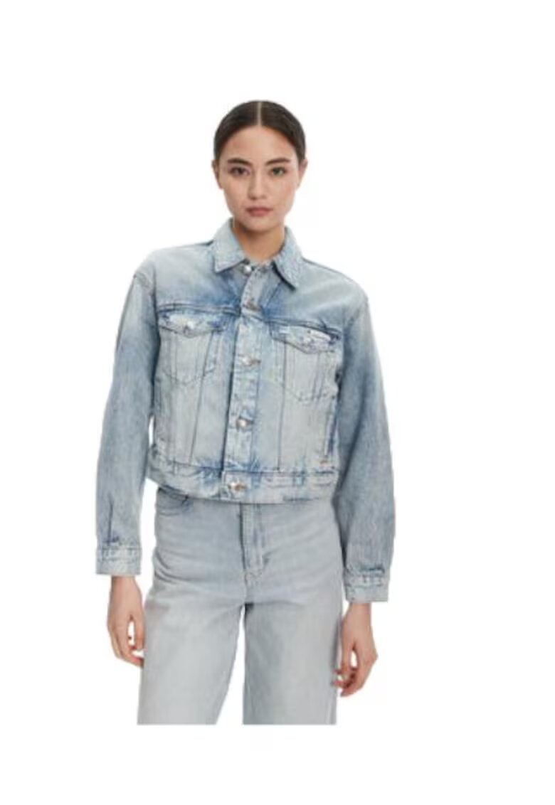 Calvin Klein Jeans Geaca dama - bumbac - Albastru