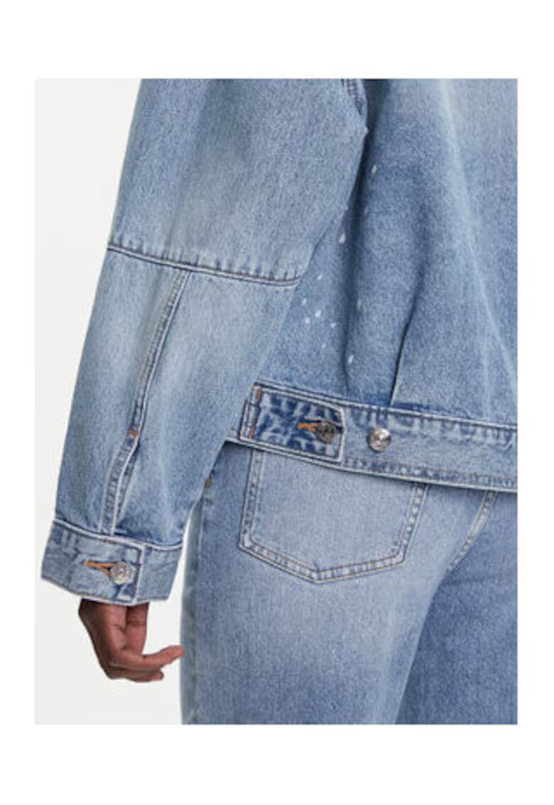 Calvin Klein Jeans Geaca de blugi pentru femei - Albastru - 100% bumbac -