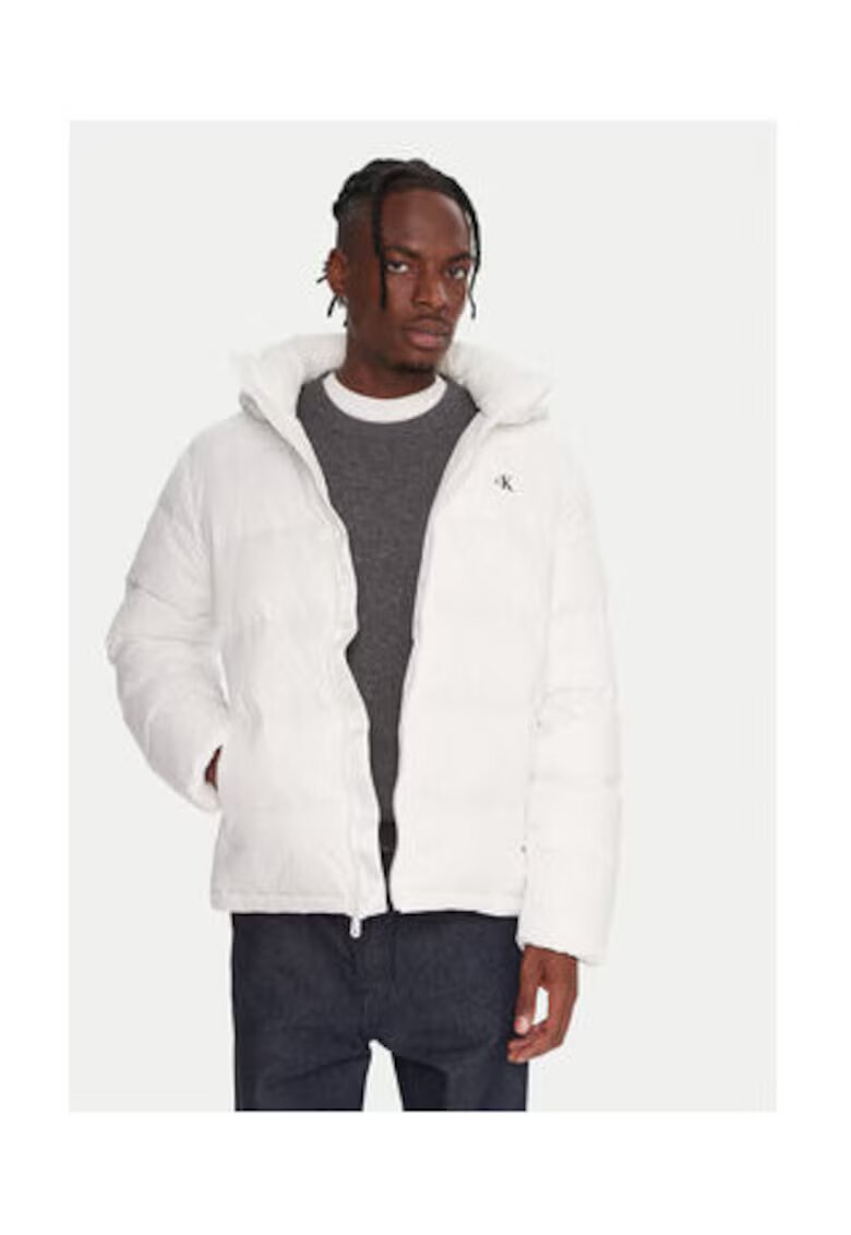 Calvin Klein Jeans Geaca din puf barbati - alb - 100% poliamida -
