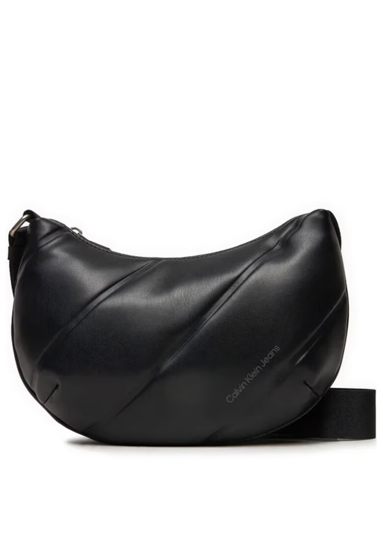 Calvin Klein Jeans Geanta dama Quilted Crescent Cb Bag24 K60K612370 Negru 24 x 17 x 6.5 cm