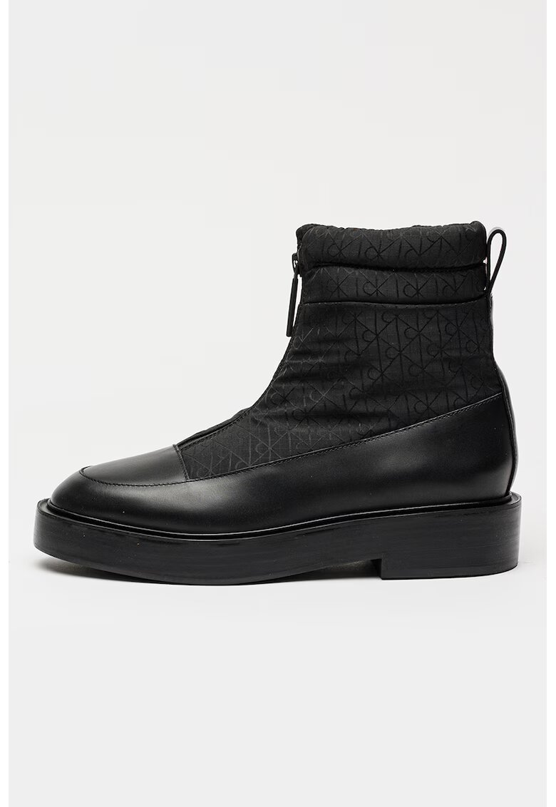 Calvin Klein Jeans Ghete cu model logo - Negru