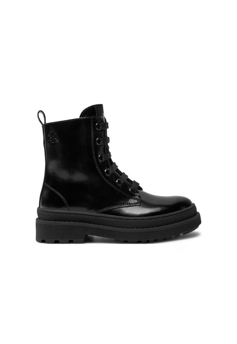 Calvin Klein Jeans Ghete de drumetie pentru fete - 304427381 - piele ecologica - negru