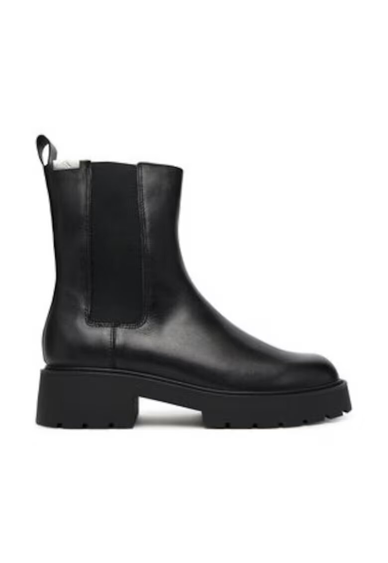 Calvin Klein Jeans Ghete piele naturala - Negru