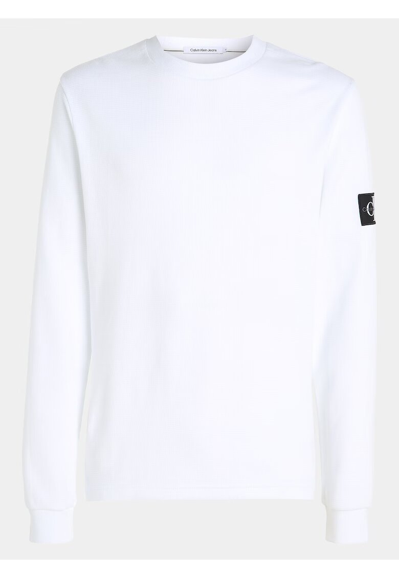 Calvin Klein Jeans Hanorac barbati - alb - bumbac -