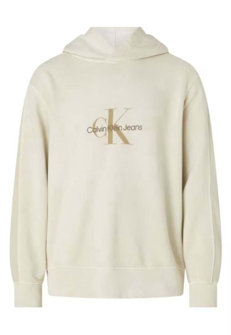 Calvin Klein Jeans Hanorac barbati - Bumbac - Bej - Bej