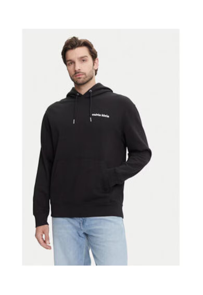 Calvin Klein Jeans Hanorac barbati - negru - bumbac/poliester reciclat -