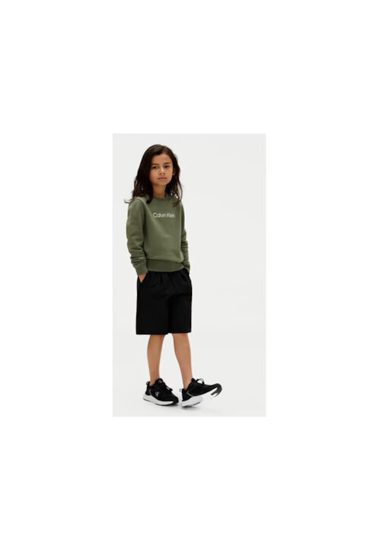 Calvin Klein Jeans Hanorac copii - bumbac - verde - 16 ani