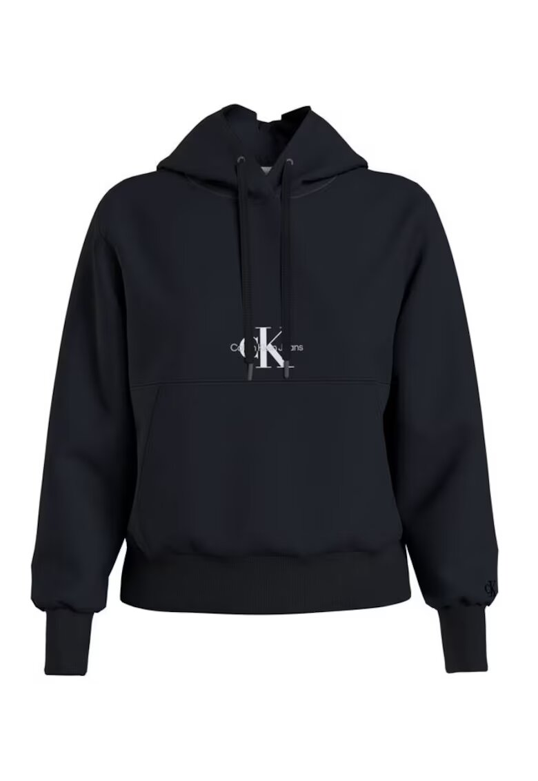Calvin Klein Jeans Hanorac cu gluga pentru femei - Calvin KleinJeans - Bumbac - Negru