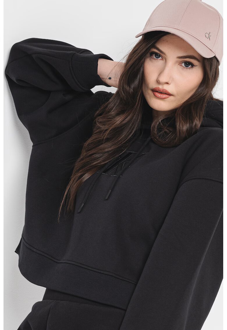 Calvin Klein Jeans Hanorac cu logo - Negru
