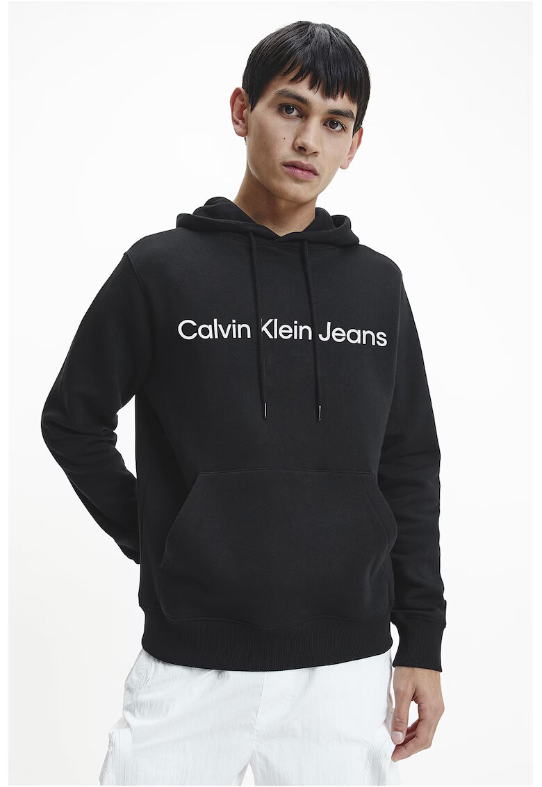Calvin Klein Jeans Hanorac cu logo - Negru