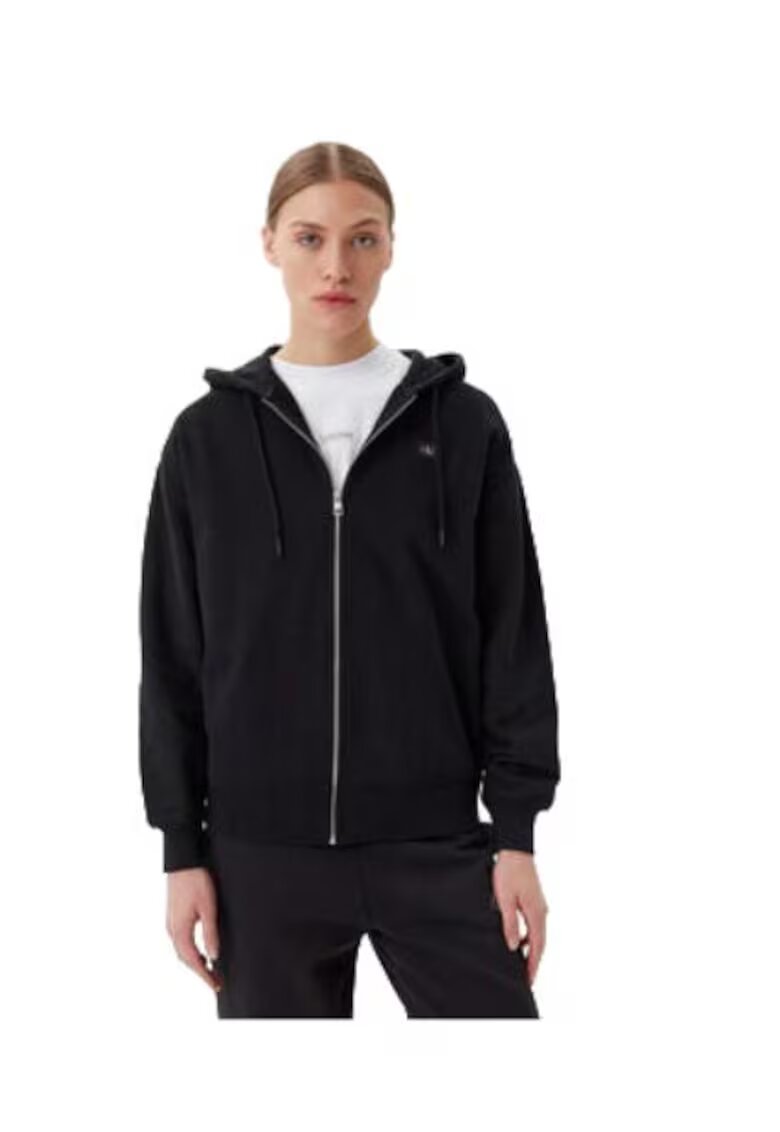 Calvin Klein Jeans Hanorac dama - bumbac - negru - Negru