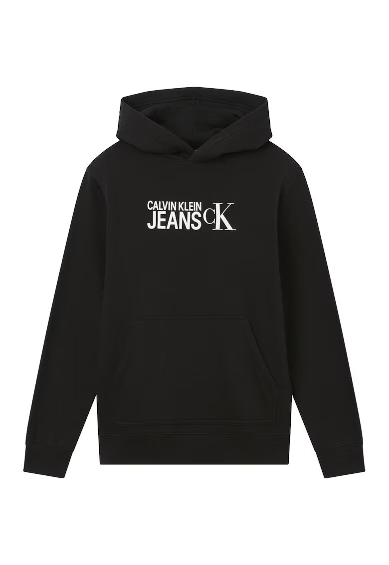 Calvin Klein Jeans Hanorac din amestec de bumbac organic cu logo