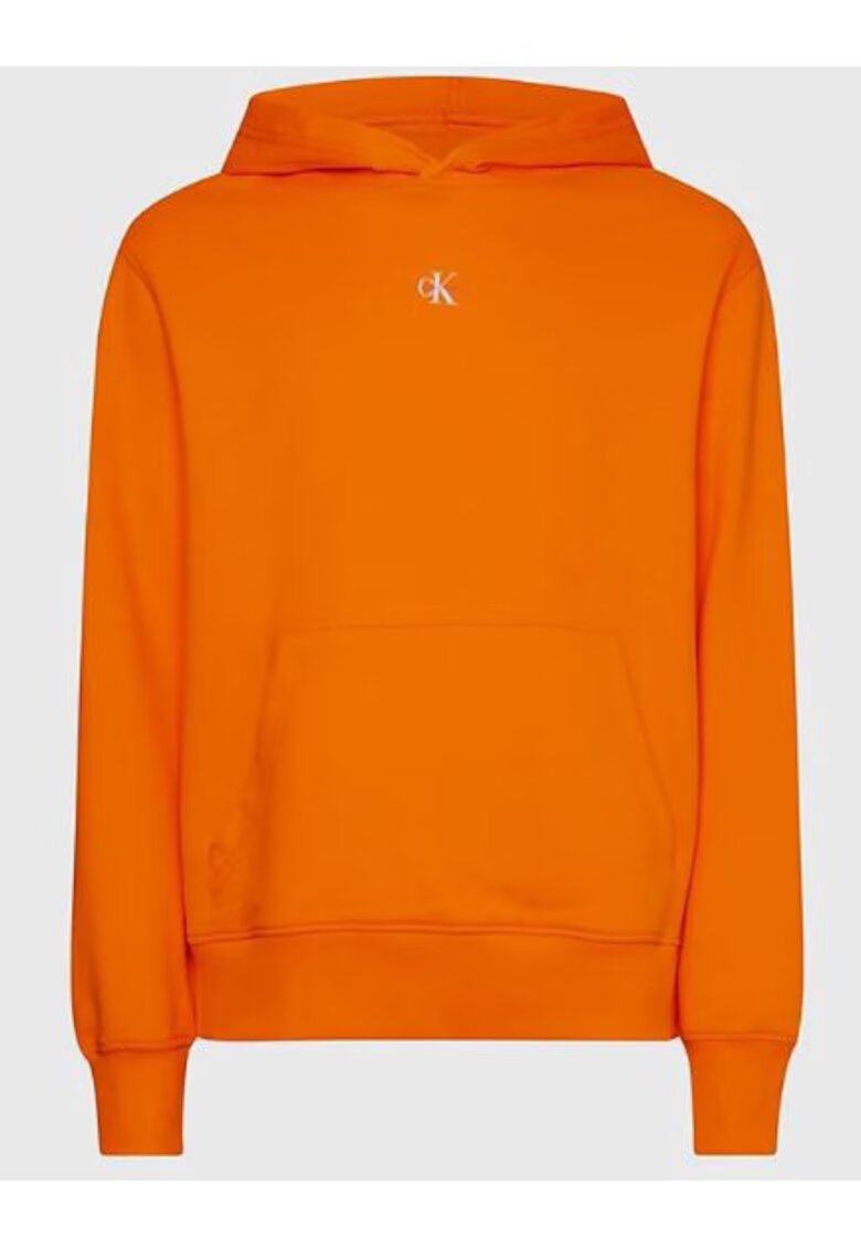 Calvin Klein Jeans Hanorac oversize barbati - Bumbac - Portocaliu - Portocaliu