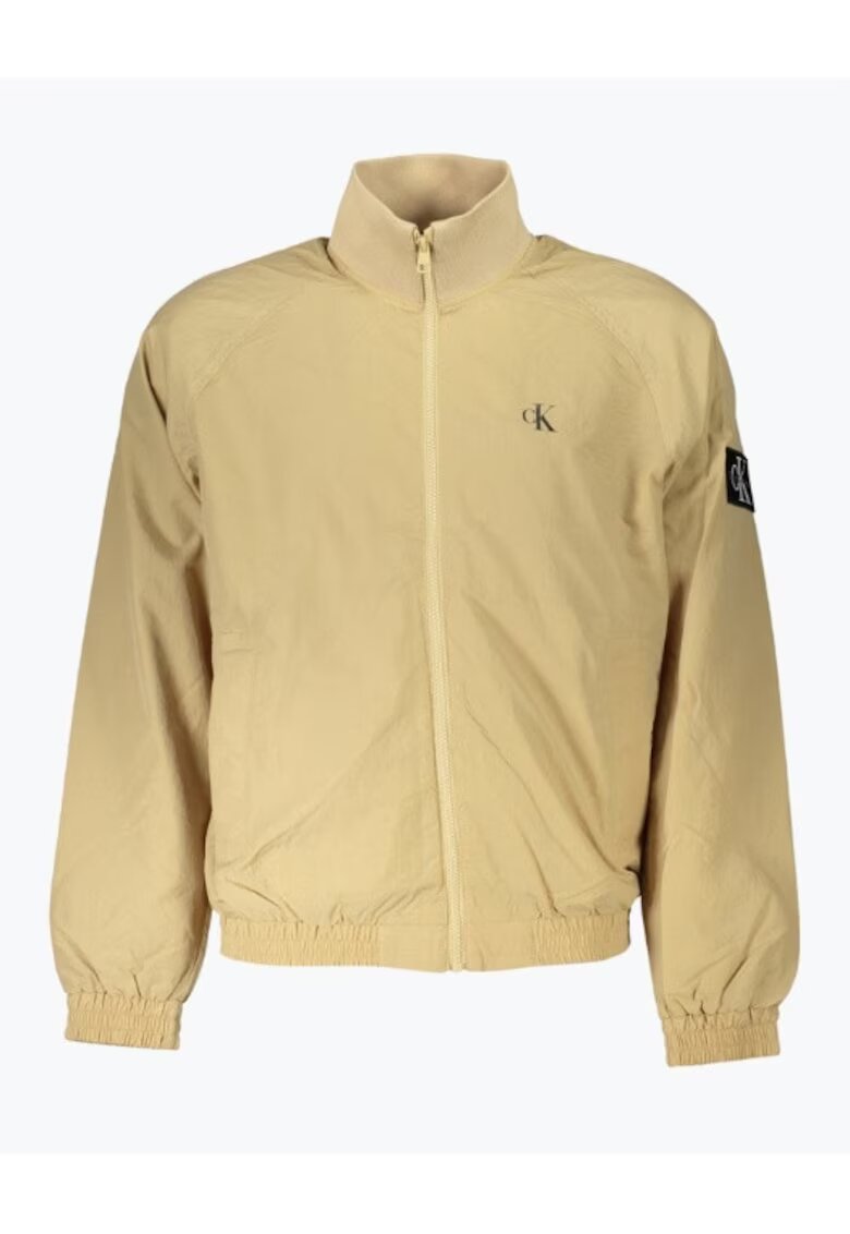 Calvin Klein Jeans Jacheta barbati Harrington cu croiala Regular Fit si logo bej - Bej