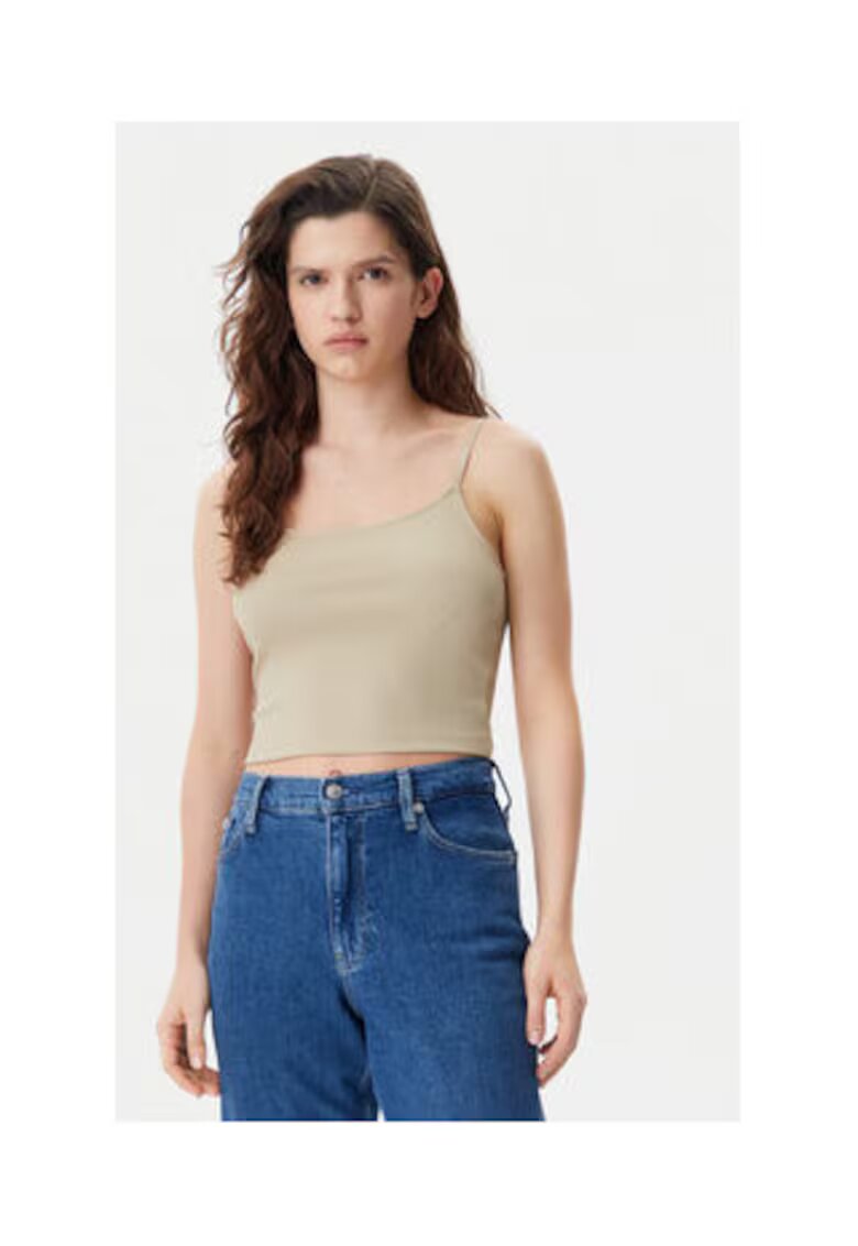 Calvin Klein Jeans Maiou dama - bej - poliamida reciclata/elastan - Bej