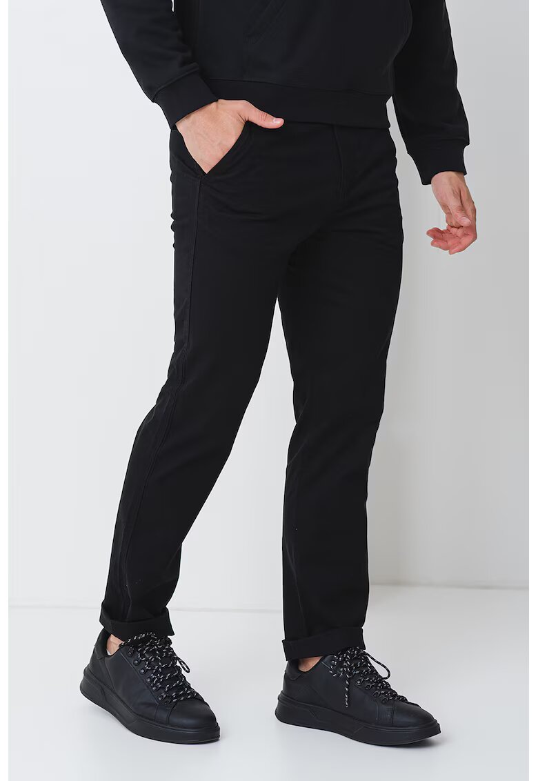 Calvin Klein Jeans Pantaloni cargo cu talie medie - Negru
