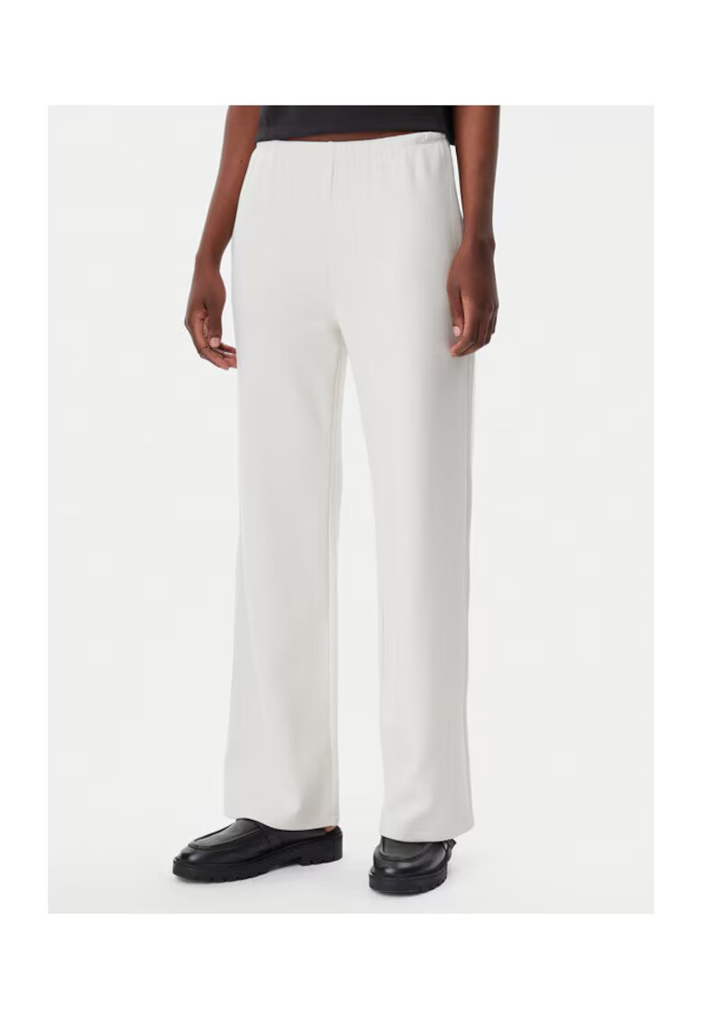Calvin Klein Jeans Pantaloni dama - Ecru - viscoza - bumbac - elastan - Ecru