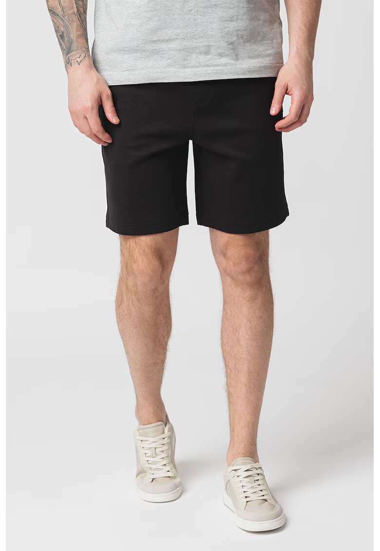 Calvin Klein Jeans Pantaloni sport cu talie ajustabila - Negru