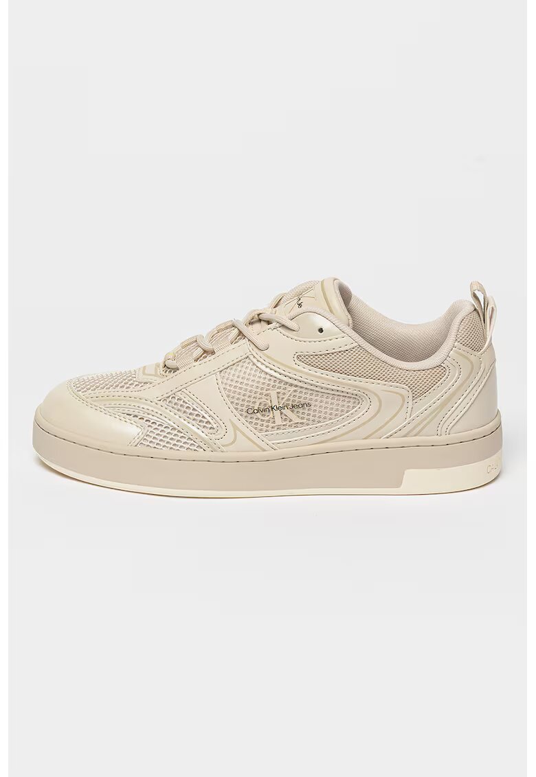 Calvin Klein Jeans Pantofi sport cu insertii de plasa - Bej
