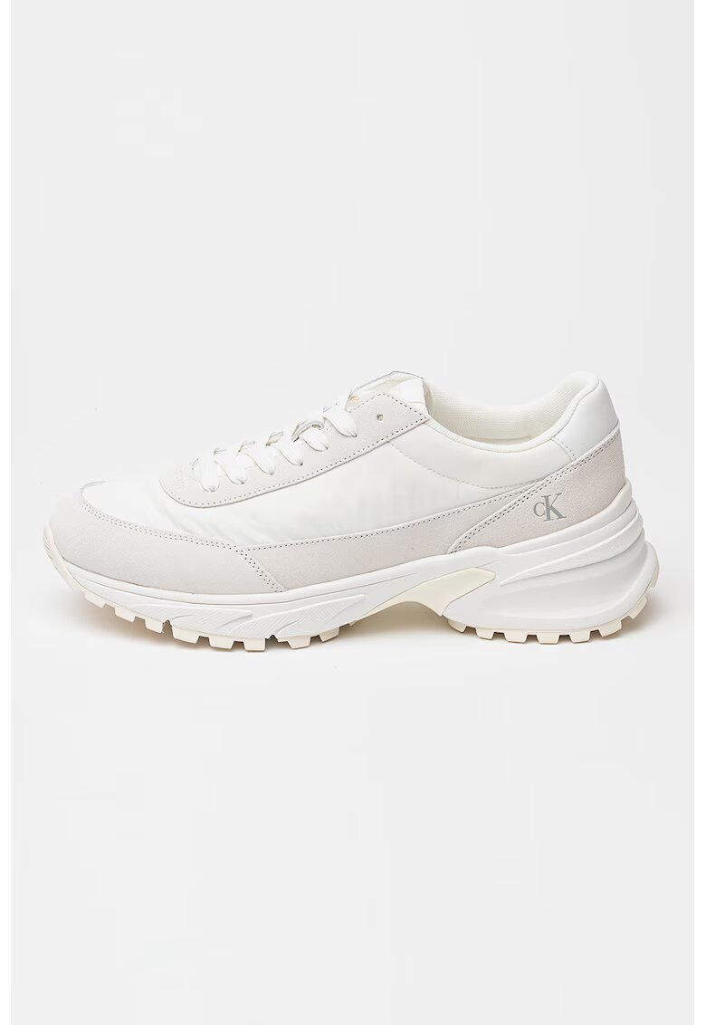 Calvin Klein Jeans Pantofi sport cu insertii din piele intoarsa - pentru alergare Hike - Alb murdar