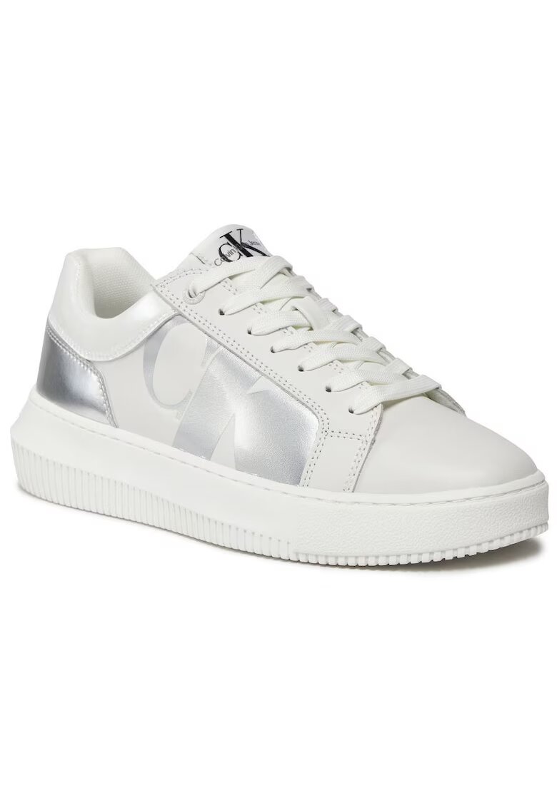 Calvin Klein Jeans Pantofi sport dama - Piele - Alb