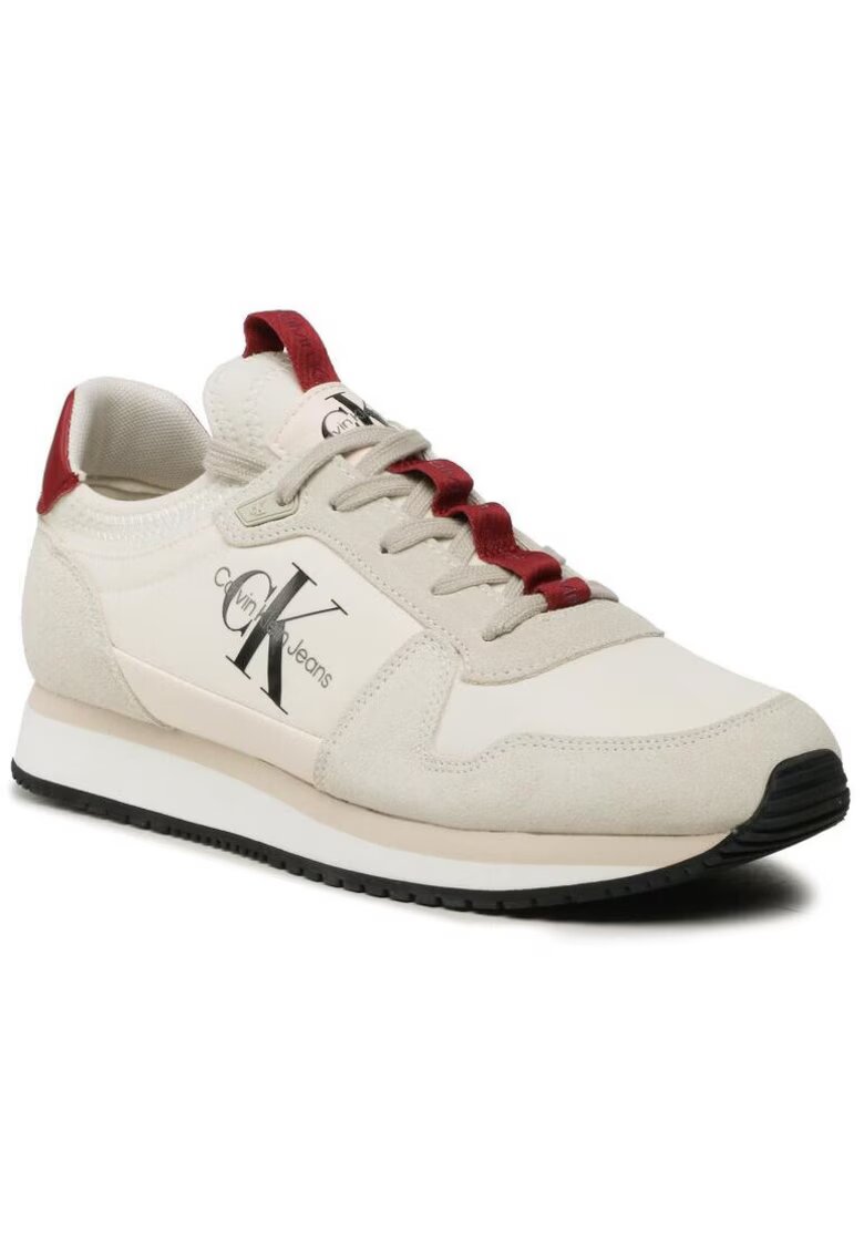 Calvin Klein Jeans Pantofi sport de alergare din piele intoarsa si elemente sintetice