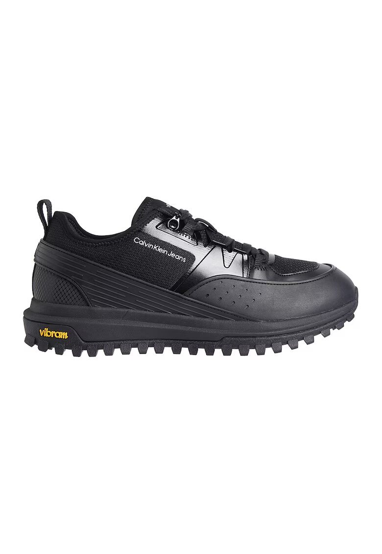 Calvin Klein Jeans Pantofi sport din plasa si cauciuc Vibram - Negru
