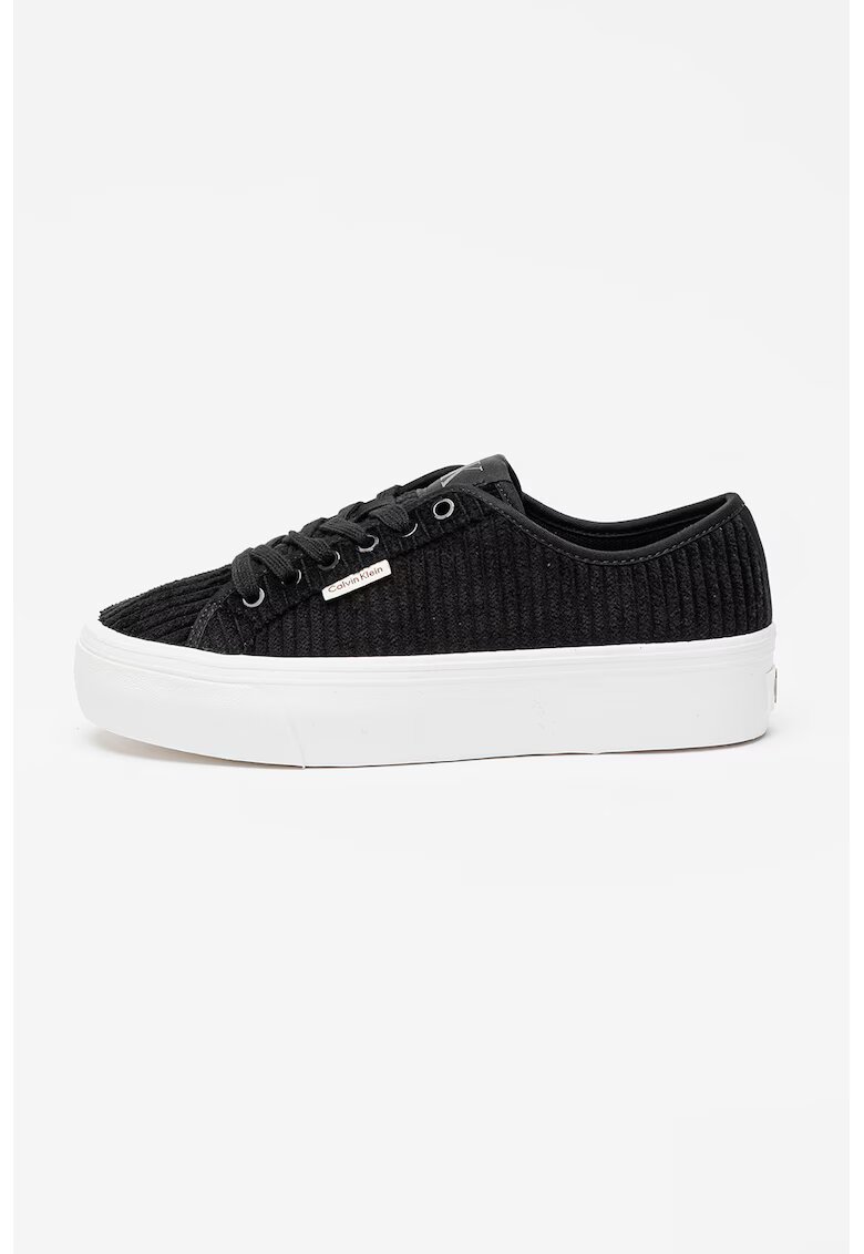 Calvin Klein Jeans Pantofi sport flatform low-cut - Negru stins