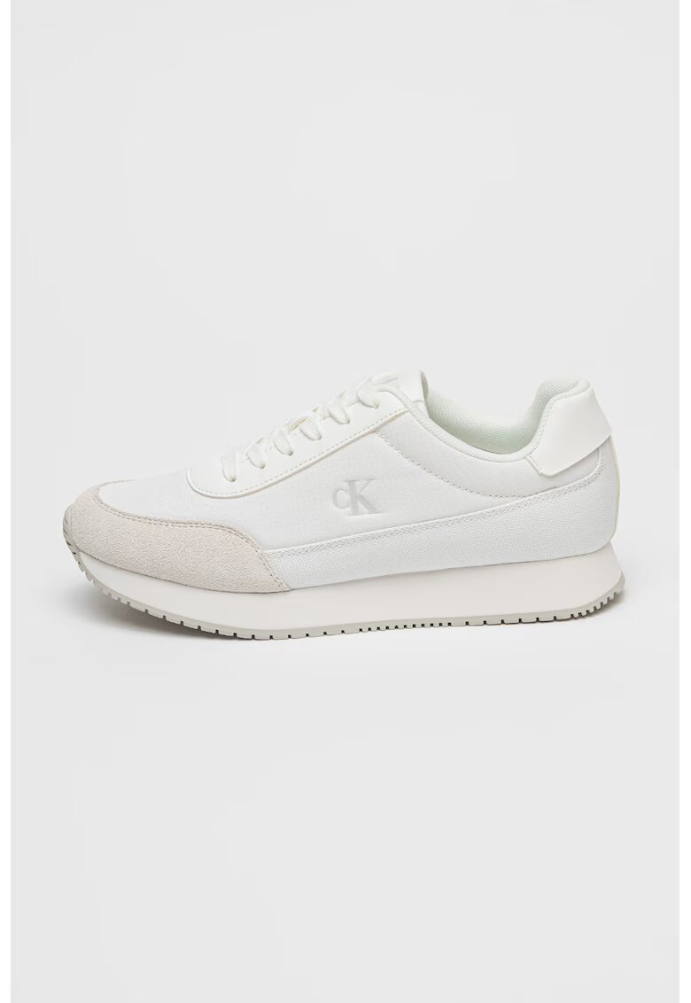 Calvin Klein Jeans Pantofi sport low-cut cu logo - Alb