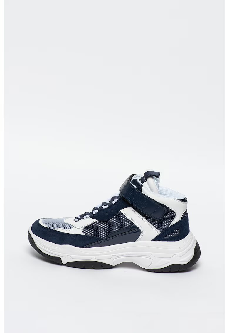 Calvin Klein Jeans Pantofi sport mid-high cu insertii din plasa si piele intoarsa Mordikai