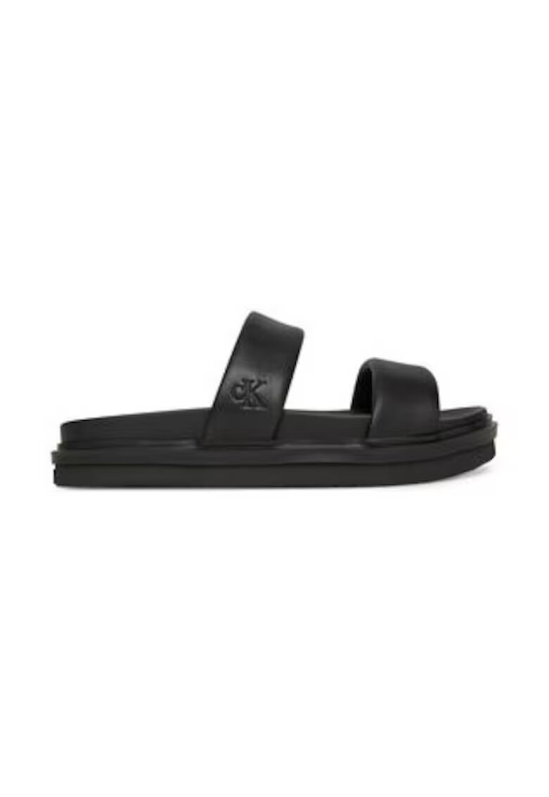 Calvin Klein Jeans Papuci barbatesti - piele naturala - negru -