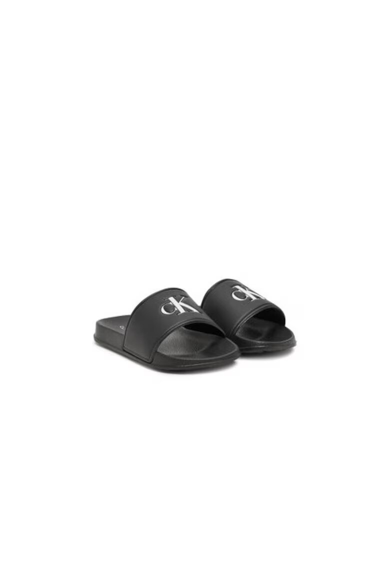 Calvin Klein Jeans Papuci fete - piele ecologica - negru -