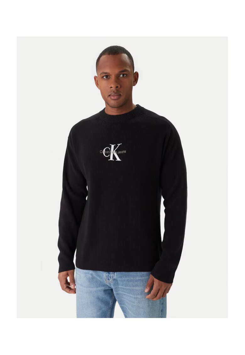 Calvin Klein Jeans Pulover barbati - bumbac - negru