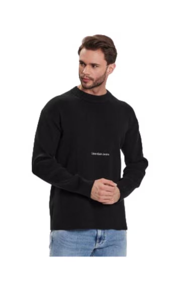 Calvin Klein Jeans Pulover barbati - bumbac - negru -