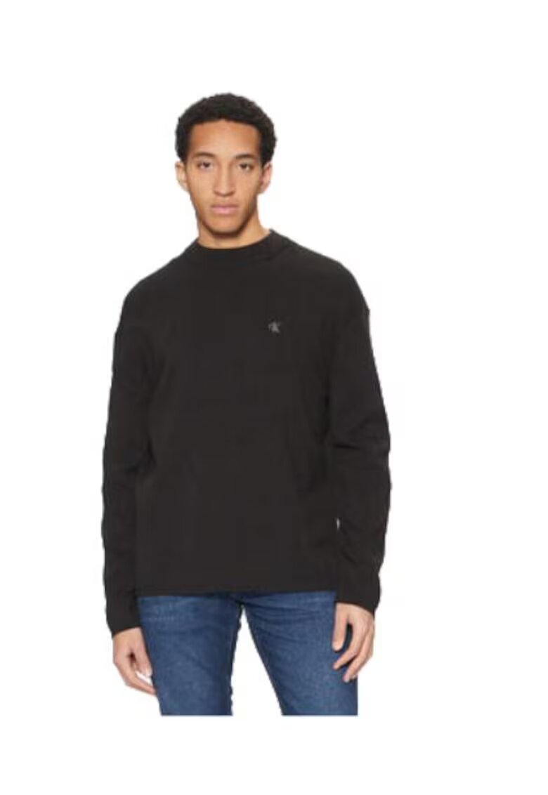 Calvin Klein Jeans Pulover barbati - bumbac/poliamida - negru -