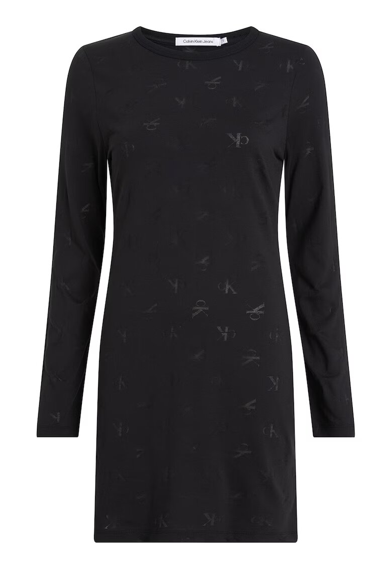 Calvin Klein Jeans Rochie bodycon din amestec de bumbac organic - Negru