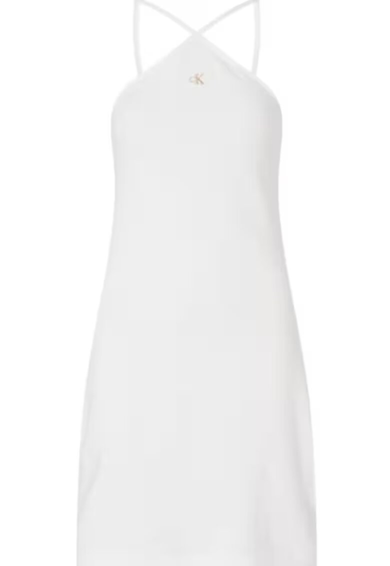 Calvin Klein Jeans Rochie din bumbac cu logo discret