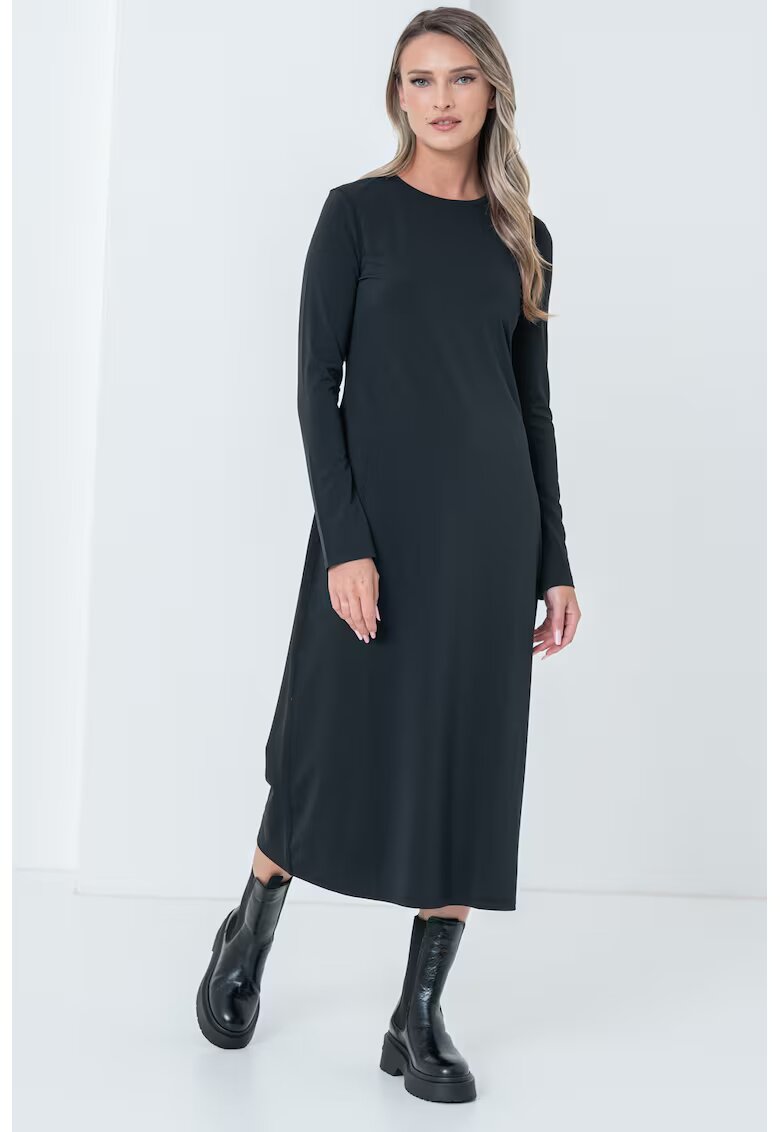 Calvin Klein Jeans Rochie midi cu decupaj pe partea din spate - Negru