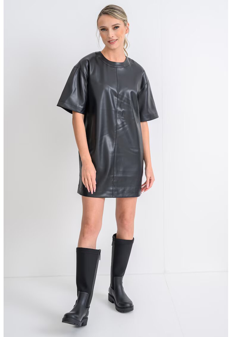 Calvin Klein Jeans Rochie scurta din piele ecologica - Negru