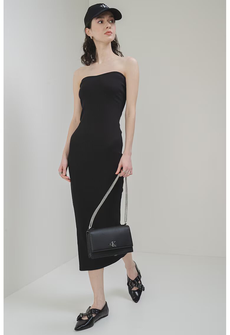 Calvin Klein Jeans Rochie striata fara maneci