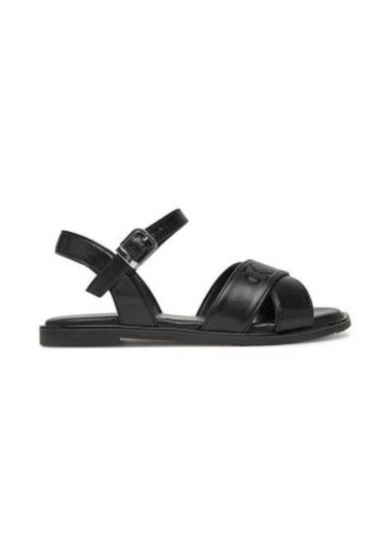 Calvin Klein Jeans Sandale copii - negru - piele ecologica