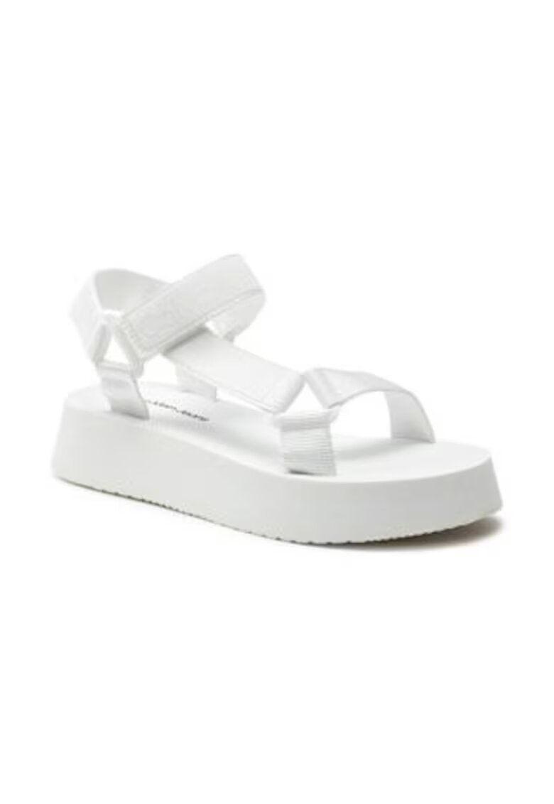 Calvin Klein Jeans Sandale dama - alb - material textil - Alb