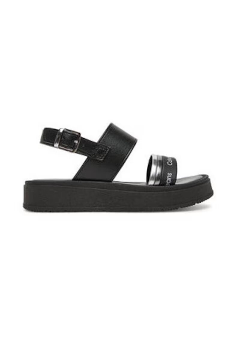 Calvin Klein Jeans Sandale fete - negru - piele ecologica