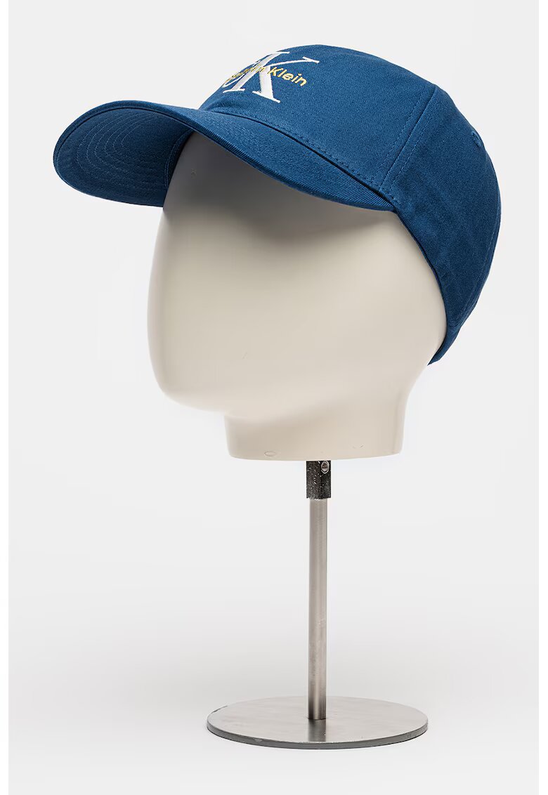 Calvin Klein Jeans Sapca baseball ajustabila cu logo brodat - Alb/Albastru inchis