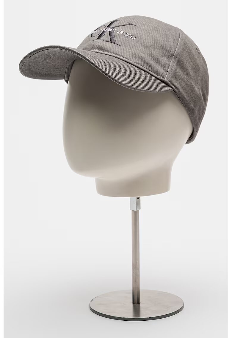 Calvin Klein Jeans Sapca baseball ajustabila cu logo brodat - Gri inchis
