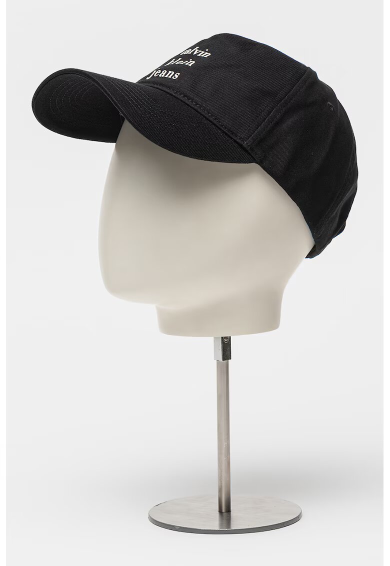 Calvin Klein Jeans Sapca de bumbac cu logo - Negru