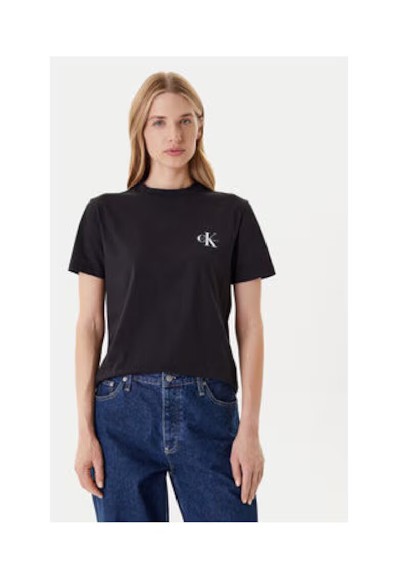 Calvin Klein Jeans Set 2 tricouri dama - negru - bumbac -
