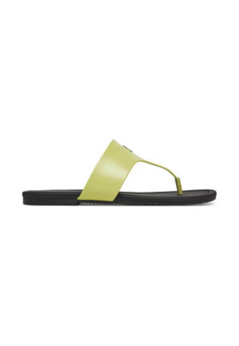 Calvin Klein Jeans Slapi dama - piele ecologica - verde/negru -