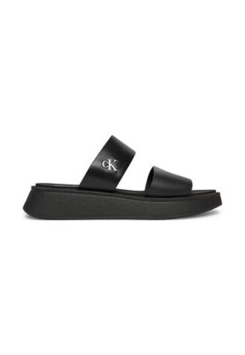 Calvin Klein Jeans Slapi dama - piele naturala - negru - ecologici - confortabili